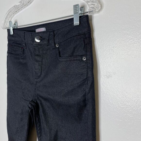 Ted Baker Sew In Love Black Metallic Ankle Skinny Jeans Women’s - Picture 3 of 10